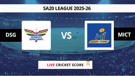 DSG vs MICT Live Score: Scorecard, Ball by Ball Commentary - Match 4 ...