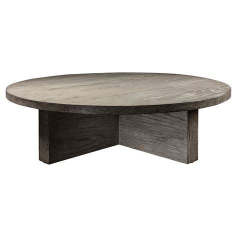 Solid Light Oak Circular Coffee Table For Sale at 1stDibs | light wood ...
