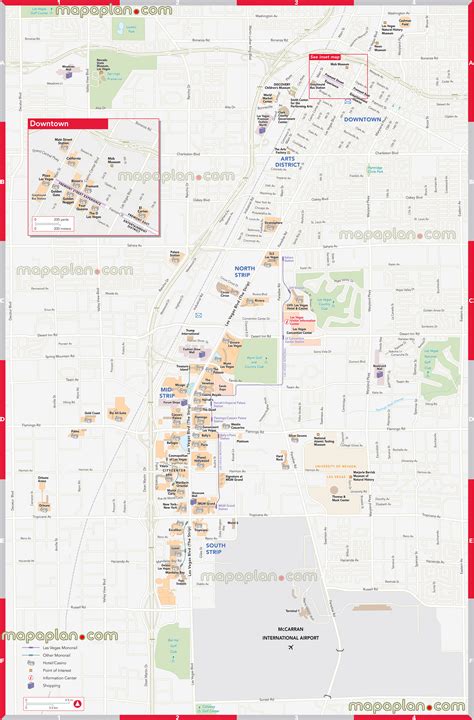 Downtown Fremont Street Las Vegas Map - map of downtown las vegas fremont street