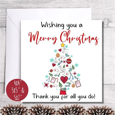 Fun Christmas Medical Card, Happy Holidays for Nurses Doctors, Hospital ...