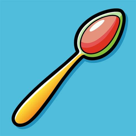 Elegant spoon vector detailed and practical design for kitchen dining ...