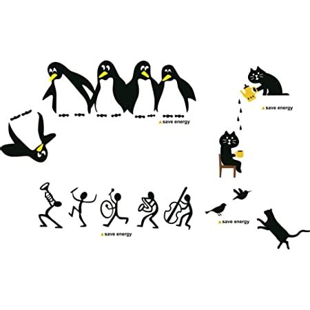 Buy SYGA PVC Vinyl Beautiful Modern Art Kids Switch Board Stickers ...