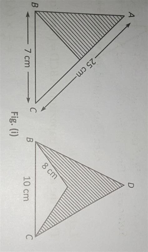 In figure first a right angle triangle ABC and an equilateral triangle ...
