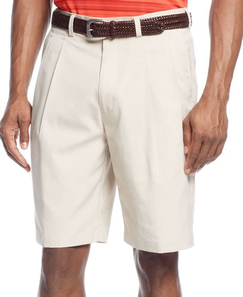 PGA TOUR Golf Shorts, Double Pleat Shorts in White for Men | Lyst