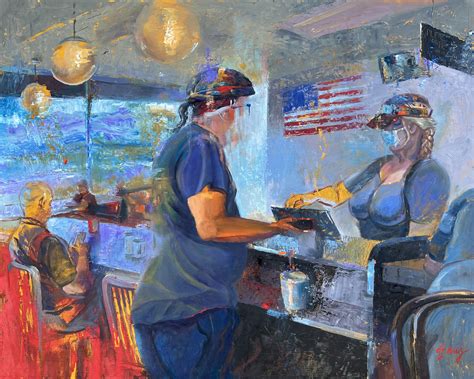 American Work Ethic - Waffle House Patron - The Paintings of Daryl Urig