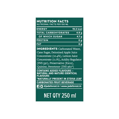 Buy Jade Forest Tonic Water, 250 ML, Pack of 12, Low Calorie Premium ...