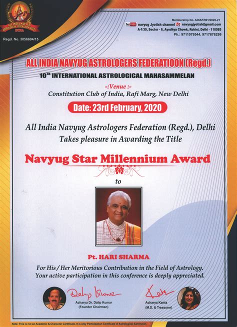 Certifications & Awards | Astro Envision