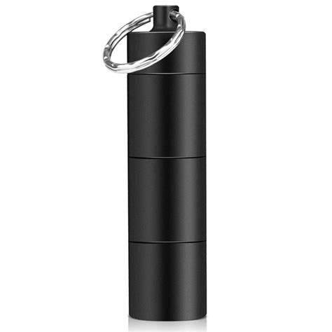 Aluminum Alloy Airtight Pill Container Bottle Portable Outdoor Edc ...