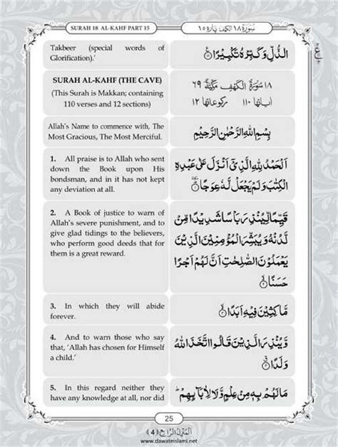 Surah Kahf - Online Download Translation PDF