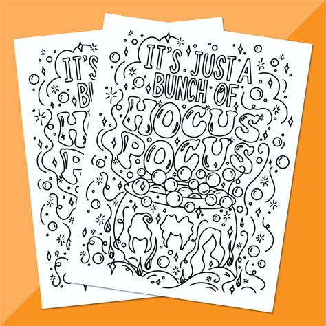 Hocus Pocus Coloring Page Free Printable - Once Upon a Theme Park