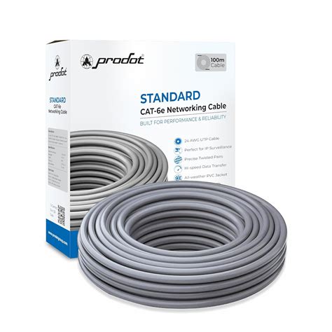 ProDot Cat 6e 100 Meter Ethernet Cable/LAN Cable/Network Cable I High ...