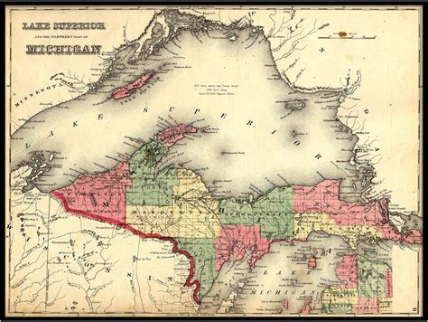 County Map Michigan Upper Peninsula at Sara Gardner blog
