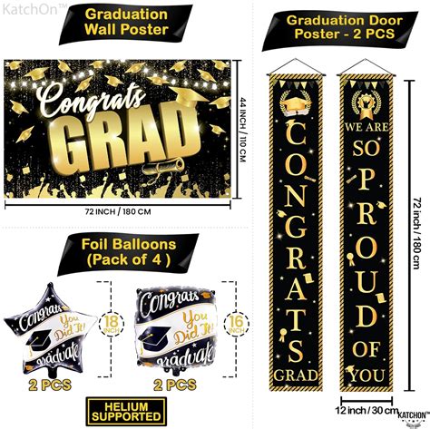 Buy Huge Graduation Party Decorations 2022 - Pack of 40 | Congrats Grad ...