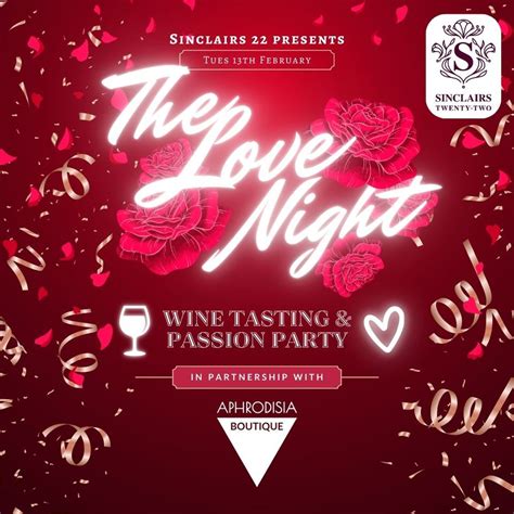 The Love Night with Sinclairs 22 Wine Bar, 834 Bay St, Port Orchard, WA ...