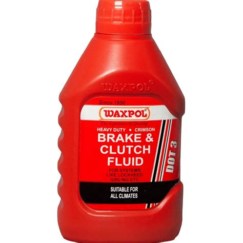WAXPOL hydraulic brake fluid DOT 3 500 ml Single Pack for Safe Braking