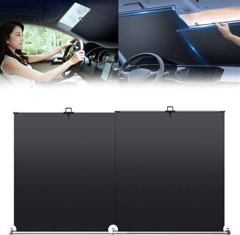 Amazon.com: Automatic Retractable Car Sunshade - Retractable Sun Shade ...