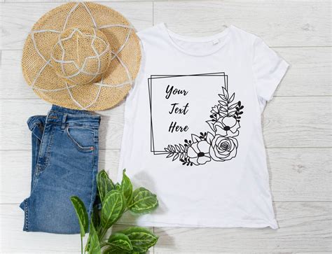 Buy Floral Frame Svg, Floral Border Svg, Floral Svg, Floral Square ...