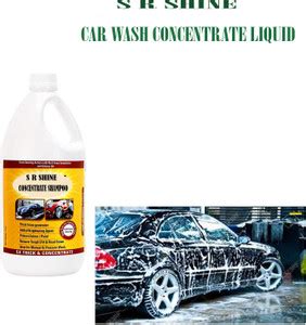 S R SHINE Car Wash Shampoo For Car Care Car Washing Liquid (325 ml) Car ...