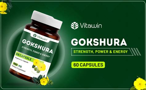 Buy VitaWin Gokshura For Energy, Strength, Power & Muscle Growth ...