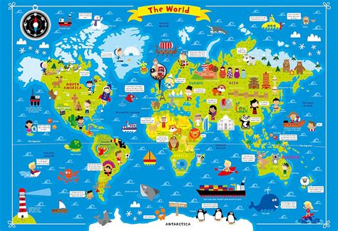 Buy Fun Wall Chart World Map Book Online at Low Prices in India | Fun ...