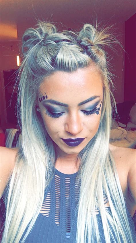 rock festival hair