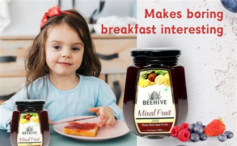 Beehive Mix Fruits Jam 500g – All-Natural Fruit Delight, No Added ...