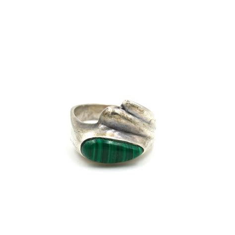 Buy Malachite Ring Online In India - Etsy India