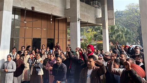 Directorate Health Employees Union, Punjab holds gate rally