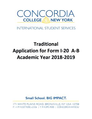 Fillable Online Application for Form I-20 A-B Fax Email Print - pdfFiller