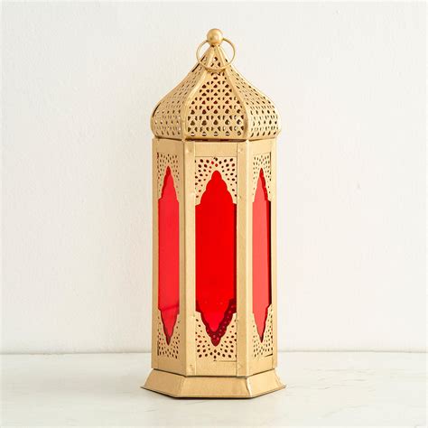 Buy Corsica Mystic India Metal Tall Moroccan Lantern from Corsica by ...