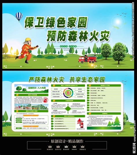 森林防火宣传设计图__展板模板_广告设计_设计图库_昵图网nipic.com