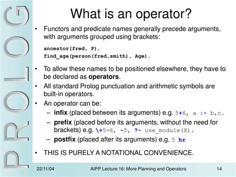 Image result for Prolog Operators
