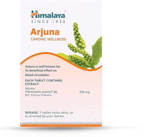 Buy HIMALAYA WELLNESS PURE HERBS ARJUNA CARDIAC REGULATION TABLET ...