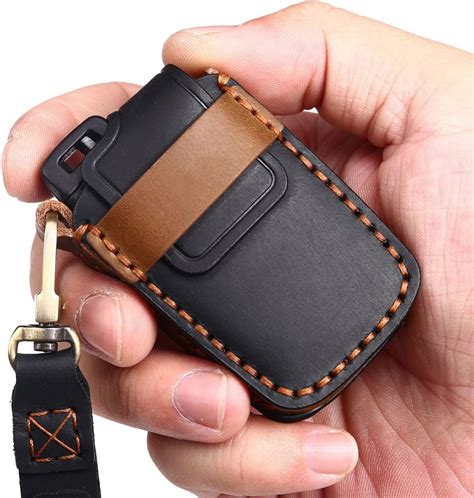 Buy EASYANT Leather Car Key Fob Cover Fit for Toyota Camry Corolla ...