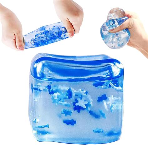 Squishy Toy, Taba Squishy Ice Cube Squishy, TPR Sensory Squeeze Toy Ice ...