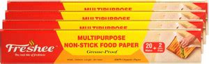 Freshee 22 meter Multipurpose Non-Stick Food Paper Pack 4, Grease Proof ...