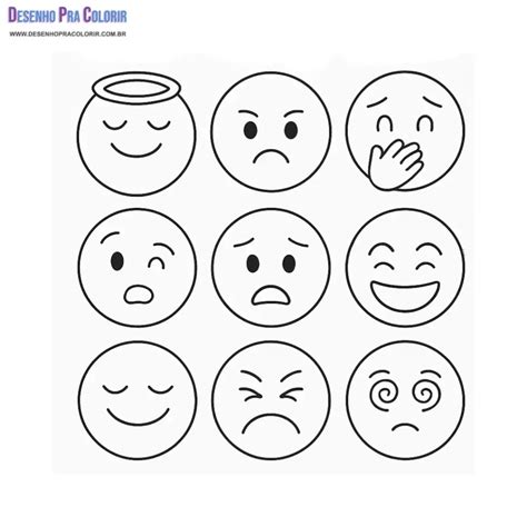 Emoji Para Colorir + De 30 Desenhos Para Imprimir e Pintar