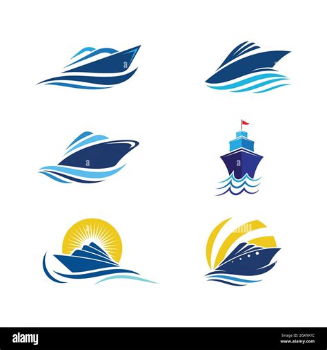 Cruise ship speed Template vector icon illustration design Stock Photo ...