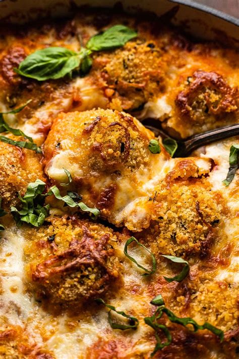 Quick and Easy Baked Chicken Parmesan Meatballs | So Much Food