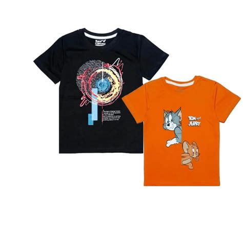 Galaxy Art Work Tee Shirt – Black & Notty Tom & Jerry Tee Shirt ...