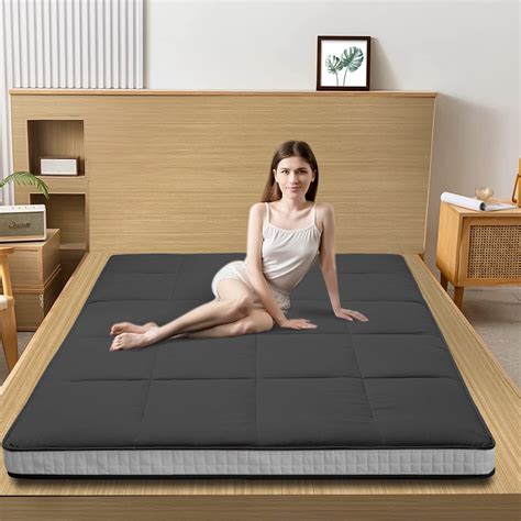 Extra Thick Futon Floor Mattress, Padded Japanese Folding Roll Up ...