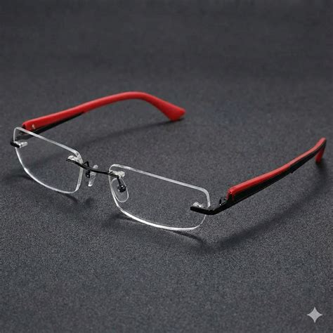 Rimless Computer Glasses with Anti Glare Coating 35081 – Glasses India ...