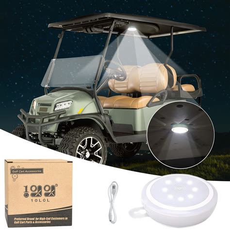 10L0L Universal Golf Cart Dome Light, Wireless Lighting USB ...