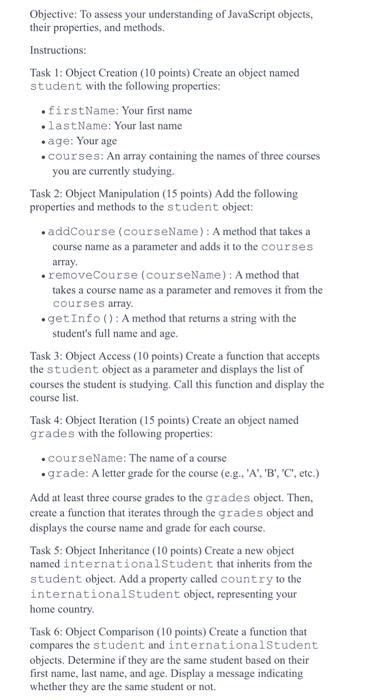 Image result for JavaScript Objective