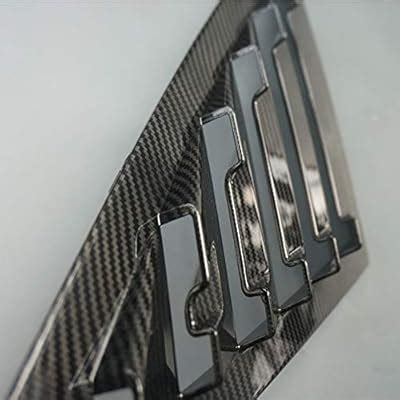 Buy 2X Sport Style Carbon Fiber Print Quarter Window Scoops Louvers for ...