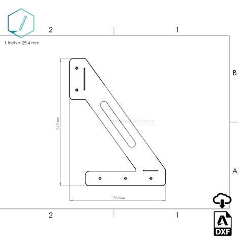 Buy Shelf Bracket DXF File for CNC Cutting Skew Online in India - Etsy