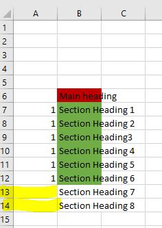 Conditional Formatting If Statement 的图像结果