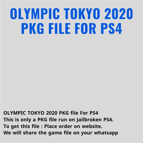 OLYMPIC TOKYO 2020 PKG file For PS4