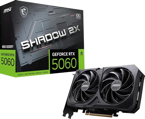 MSI NVIDIA GeForce RTX 5060 8G Shadow 2X OC Carte Graphique Gaming ...