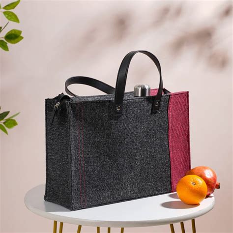 Jute Bag For Lunch Box - Buy Adult Lunch Bag Online |Nestasia